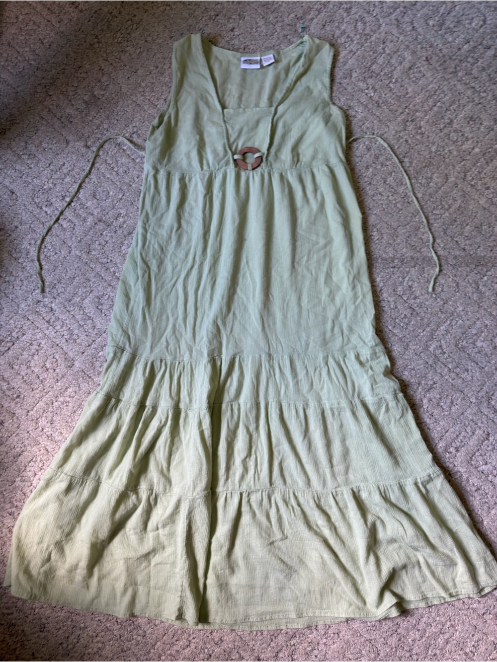 100% cotton tiered dress